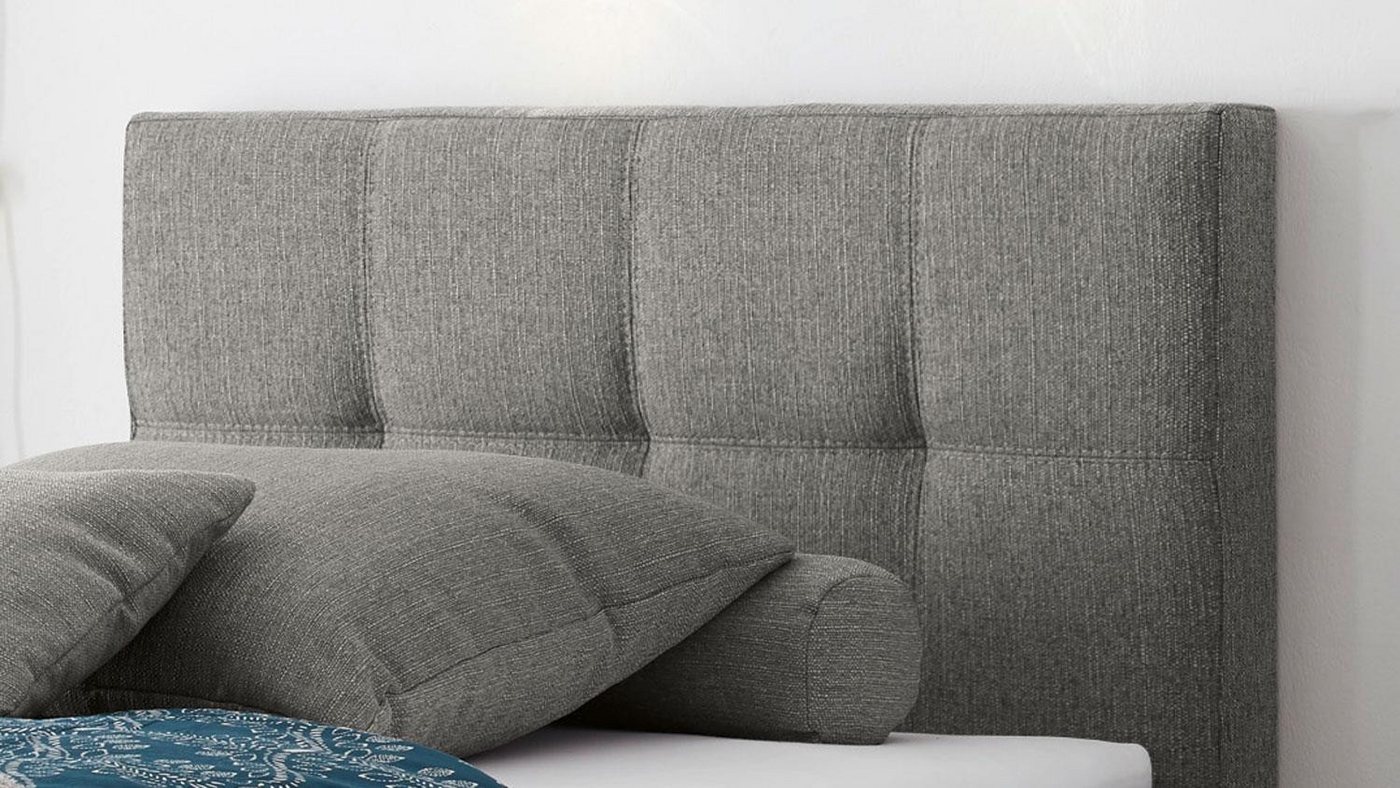 Bega Consult Boxspringbett Boxspringbett Manolo 2 in Stoff elephant mit Motor 100x200 cm – Bild 3 von 5