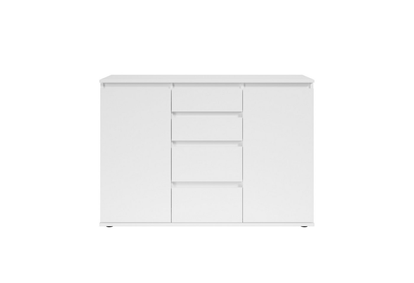 Bega Consult Sideboard 2 Türen, 4 Schübe, in weiß - 119x84x35cm (BxHxT) – Bild 4 von 5