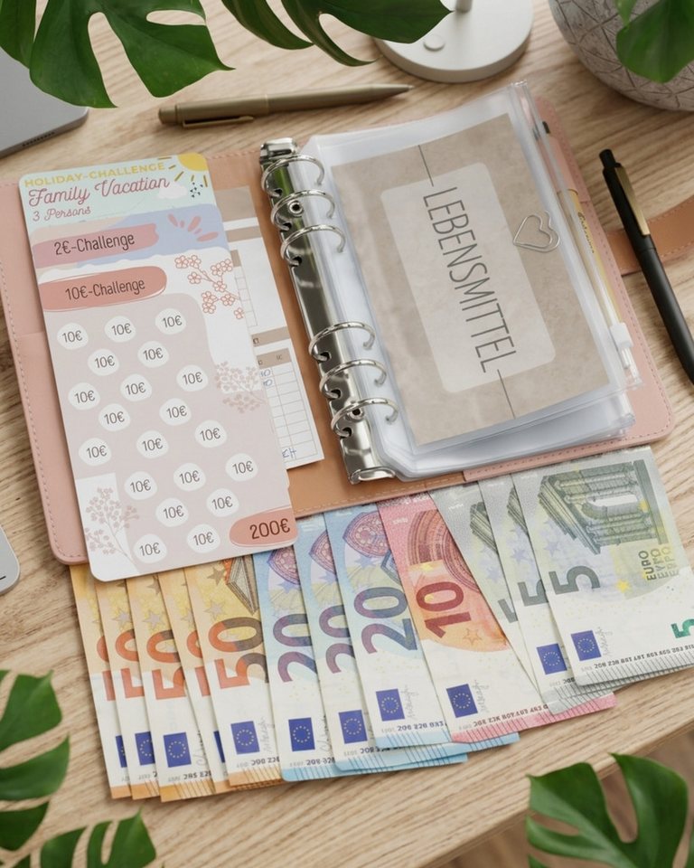BeginnerBudget Prospekthülle A6 Klarsichthüllen Reißverschluss PVC Budget Organizer (4/8/12 Pack) – Bild 5 von 5