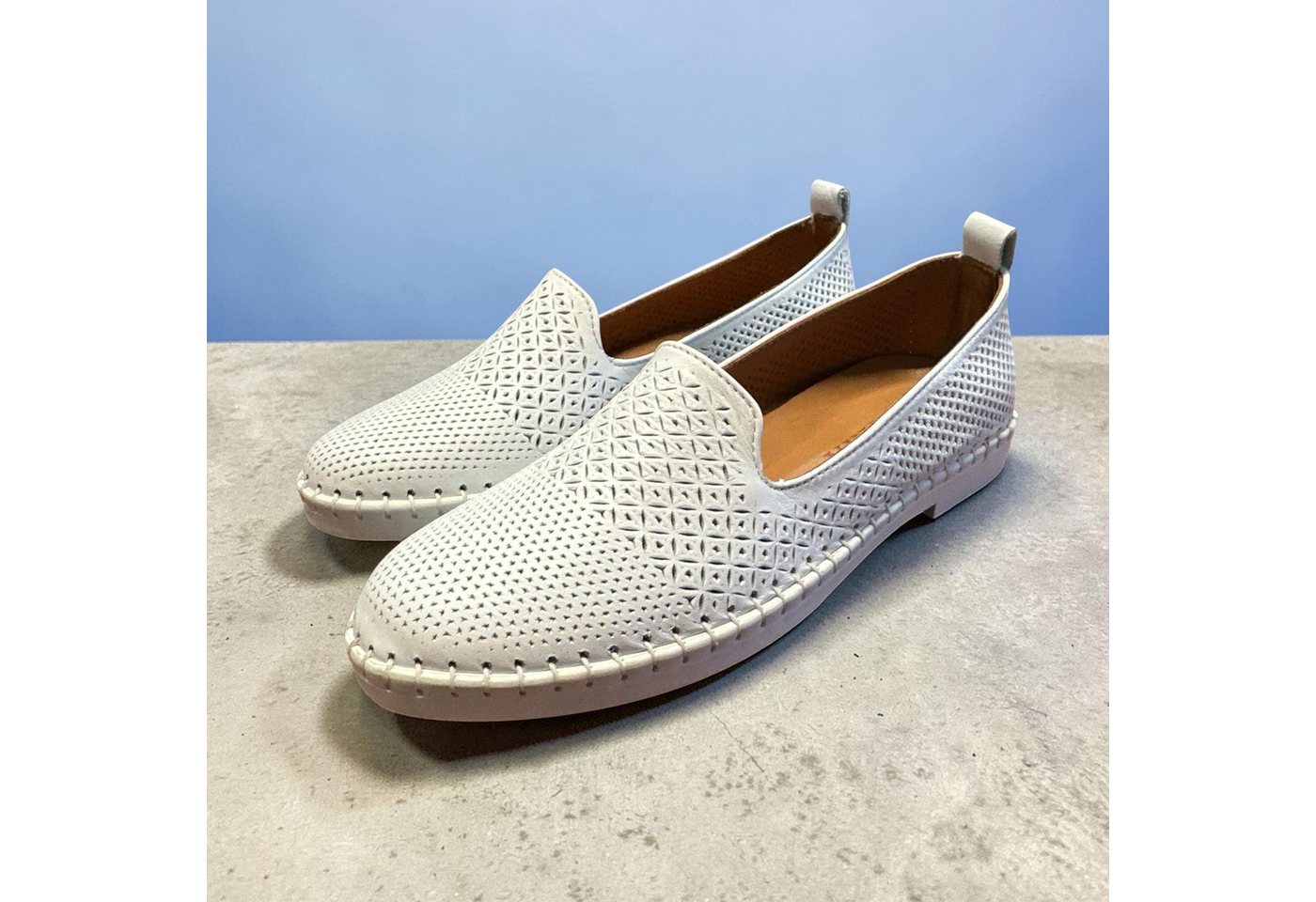 Begoria Begoria Breeze - Perforierte Komfort-Halbschuhe Loafer – Bild 2 von 3