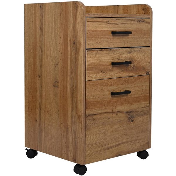 BEGRYF Rollcontainer Erlefarben 40 x 42 x 72 cm, mit 3 Schubladen, auf Rollen