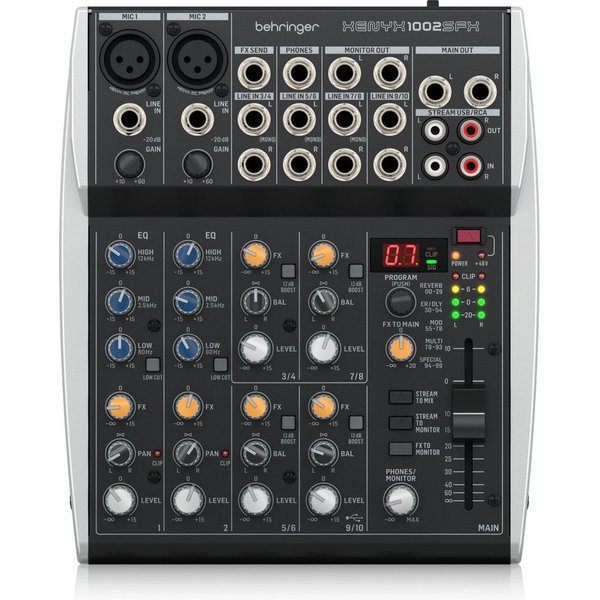 Behringer Mischpult, (PA Mischpulte, Analog Mixer), XENYX 1002SFX - Analogmixer