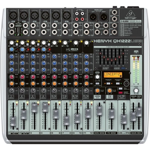 Behringer Mischpult, (XENYX QX1222USB, PA Mischpulte, Analog Mixer), XENYX QX1222USB - Analogmixer