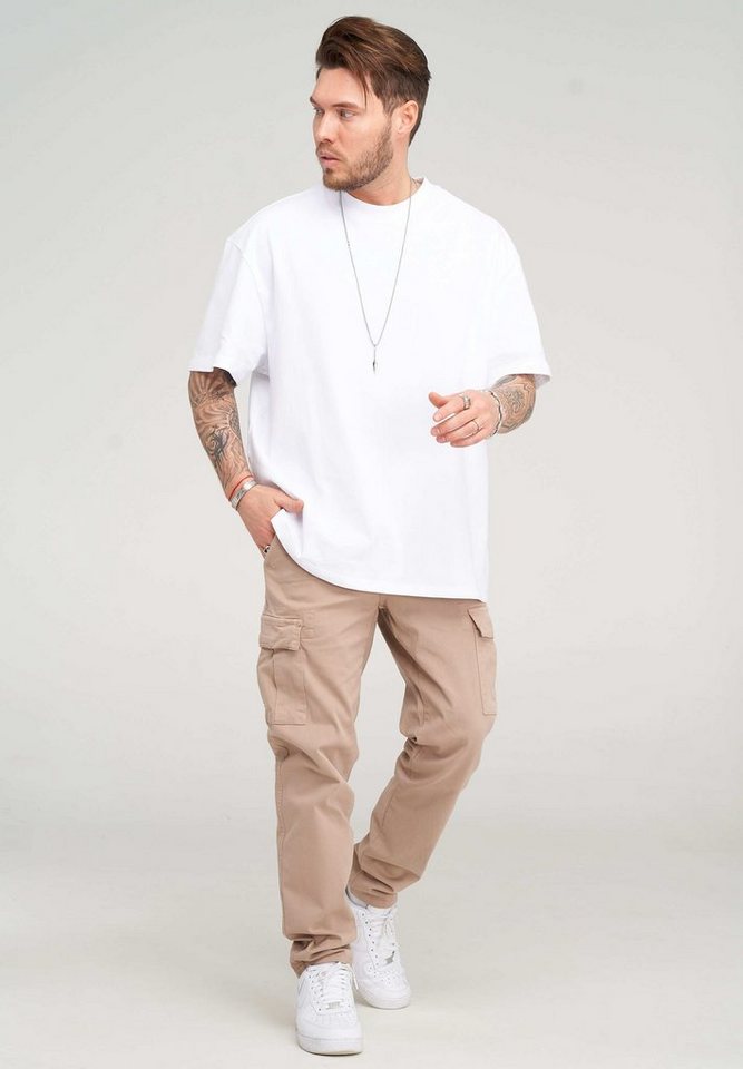 behype Cargohose BHMATOLA als Freizeithose mit Seitentaschen Herren Chino Jeans Hose Stoffhose – Bild 2 von 4