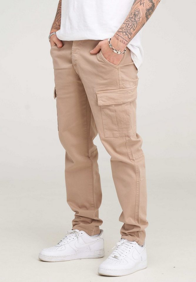 behype Cargohose BHMATOLA als Freizeithose mit Seitentaschen Herren Chino Jeans Hose Stoffhose – Bild 3 von 4
