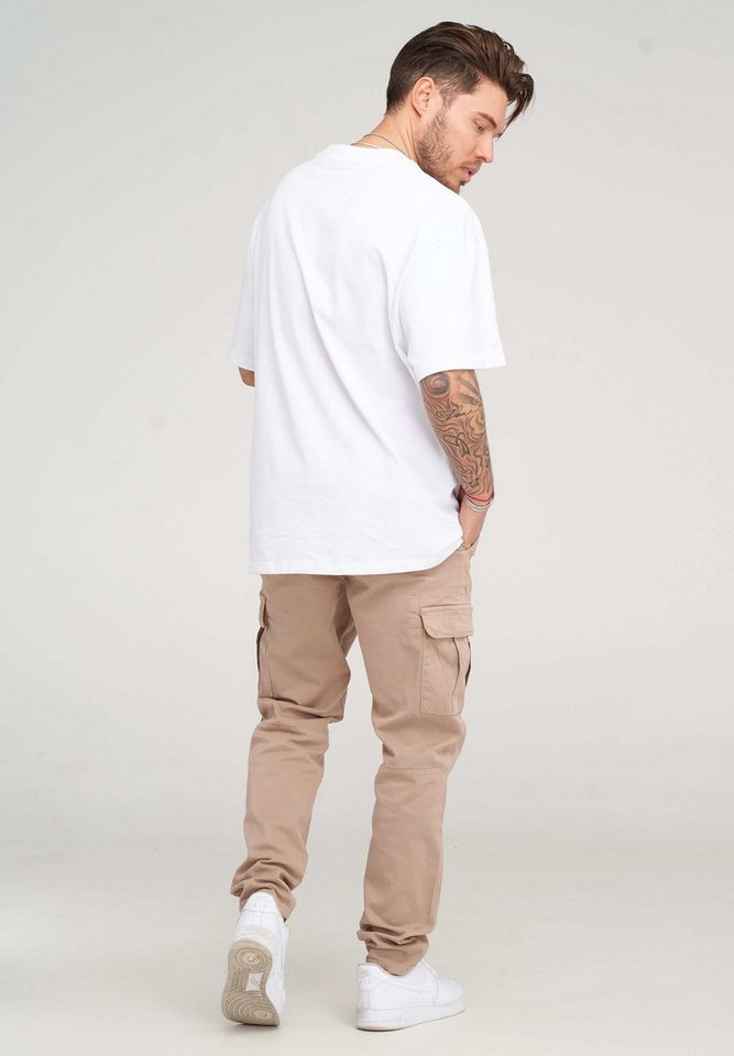 behype Cargohose BHMATOLA als Freizeithose mit Seitentaschen Herren Chino Jeans Hose Stoffhose – Bild 4 von 4