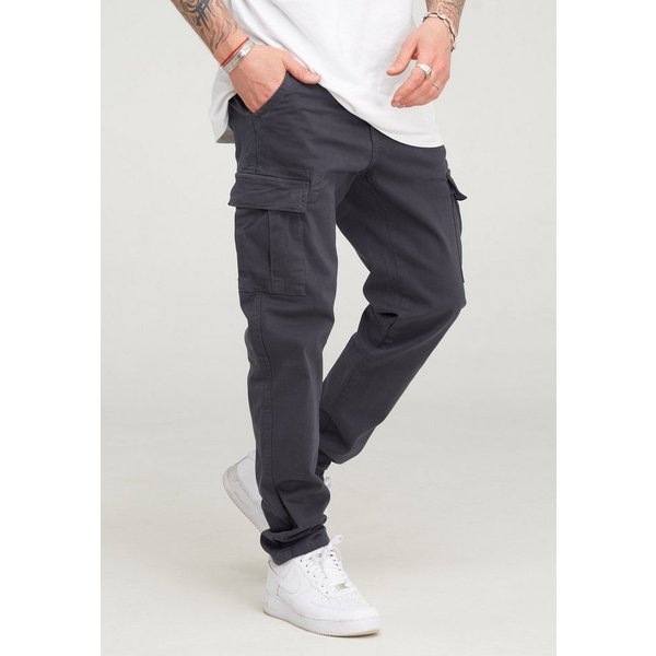 behype Cargohose BHMATOLA als Freizeithose mit Seitentaschen Herren Chino Jeans Hose Stoffhose