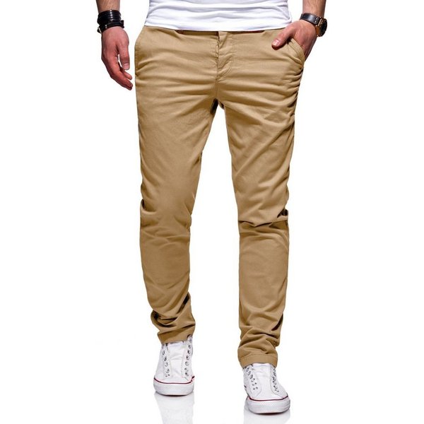 behype Chinohose MPBISTER Basic Stretch Hose Regular Slim-Fit