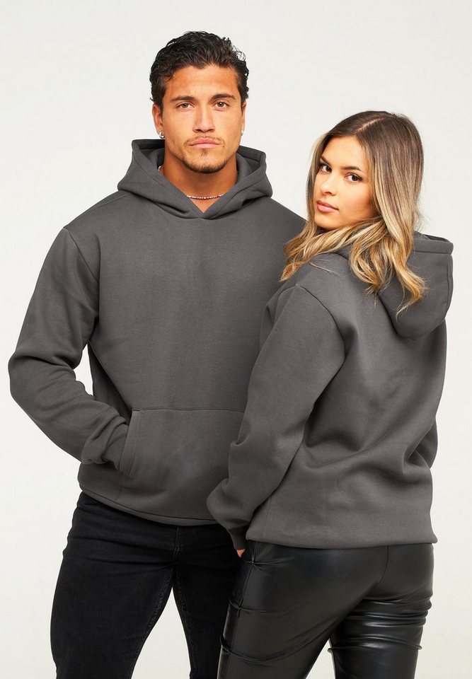 behype Hoodie BHPERTH Damen Basic Oversized Kapuzensweatshirt Raglan Kapuzenpullover Sweater – Bild 2 von 5