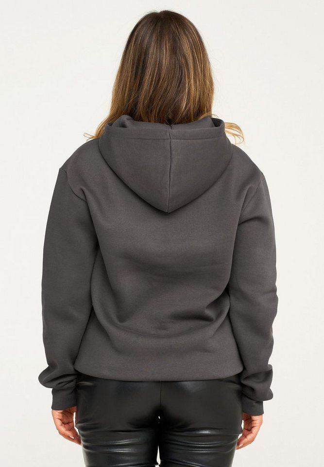behype Hoodie BHPERTH Damen Basic Oversized Kapuzensweatshirt Raglan Kapuzenpullover Sweater – Bild 5 von 5