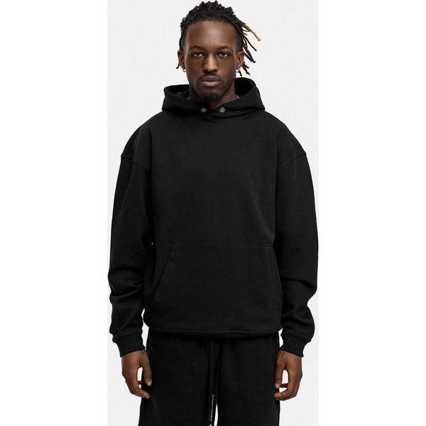 BEHYPE STUDIOS Hoodie IM OVERSIZE FIT Herren Kapuzenpullover mit Button-Close lockeres Kapuzen-Sweatshirt