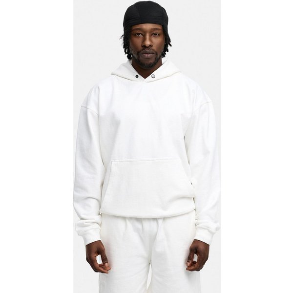 BEHYPE STUDIOS Hoodie IM OVERSIZE FIT Herren Kapuzenpullover mit Button-Close lockeres Kapuzen-Sweatshirt
