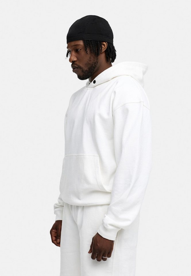 BEHYPE STUDIOS Hoodie IM OVERSIZE FIT Herren Kapuzenpullover mit Button-Close lockeres Kapuzen-Sweatshirt – Bild 4 von 5