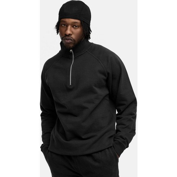 BEHYPE STUDIOS Sweatshirt IM OVERSIZE FIT, HALF-ZIP Herren lockerer Sweater mit Stehkragen
