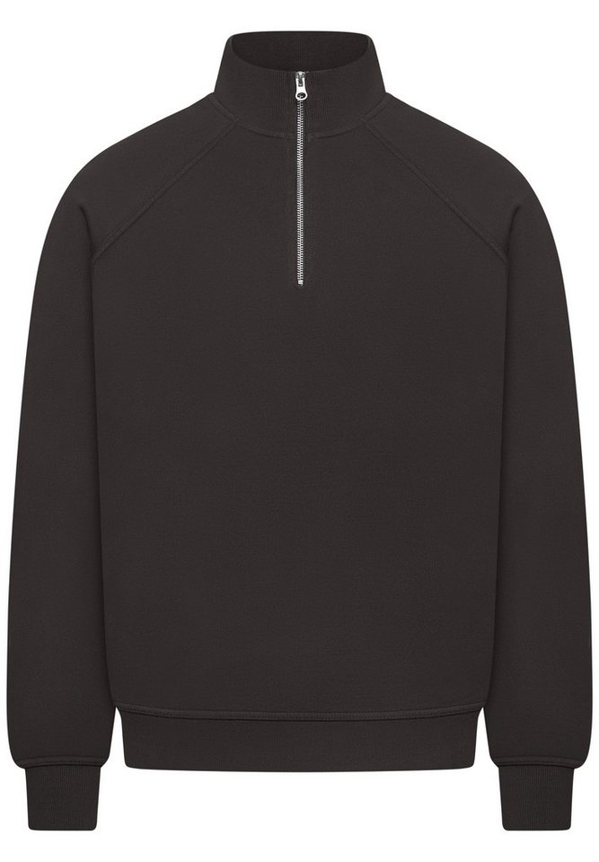 BEHYPE STUDIOS Sweatshirt IM OVERSIZE FIT, HALF-ZIP Herren lockerer Sweater mit Stehkragen – Bild 2 von 5