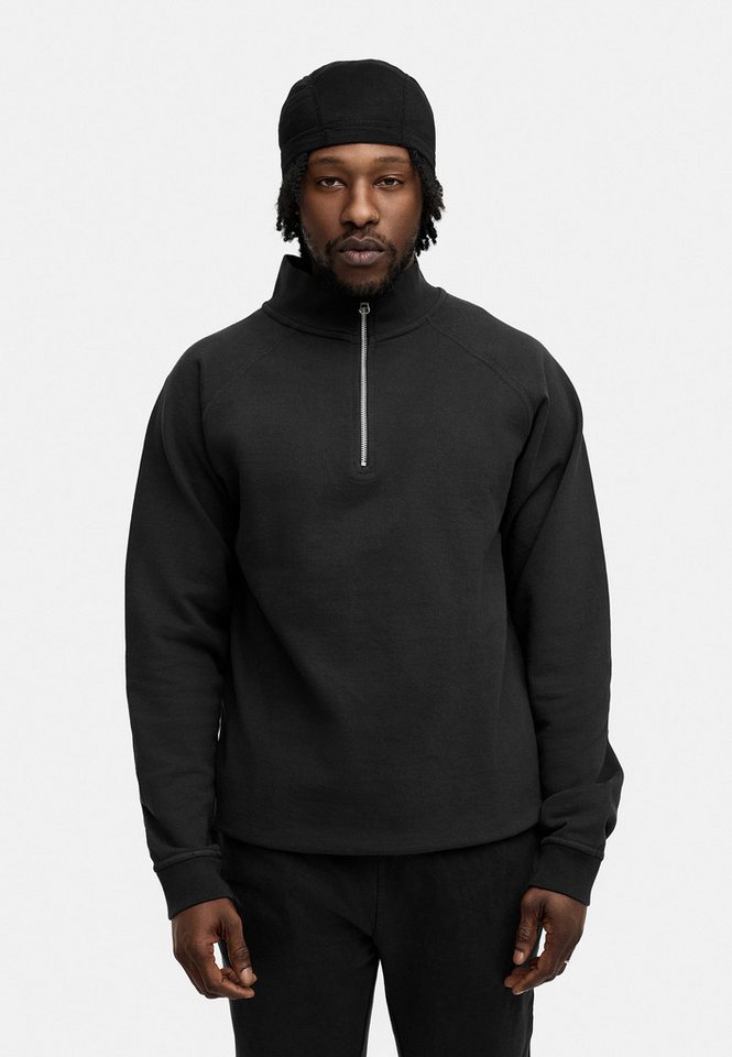 BEHYPE STUDIOS Sweatshirt IM OVERSIZE FIT, HALF-ZIP Herren lockerer Sweater mit Stehkragen – Bild 4 von 5