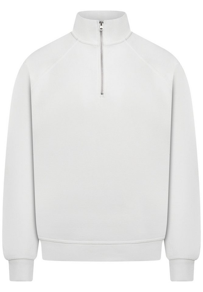 BEHYPE STUDIOS Sweatshirt IM OVERSIZE FIT, HALF-ZIP Herren lockerer Sweater mit Stehkragen – Bild 2 von 5