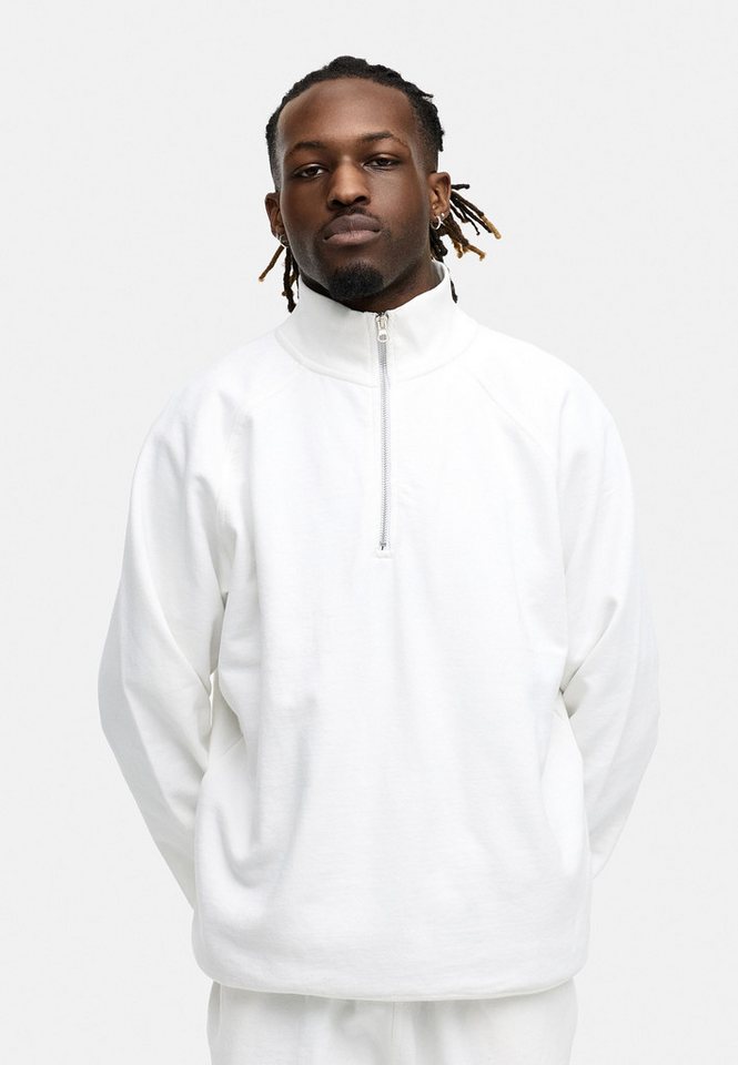 BEHYPE STUDIOS Sweatshirt IM OVERSIZE FIT, HALF-ZIP Herren lockerer Sweater mit Stehkragen – Bild 4 von 5