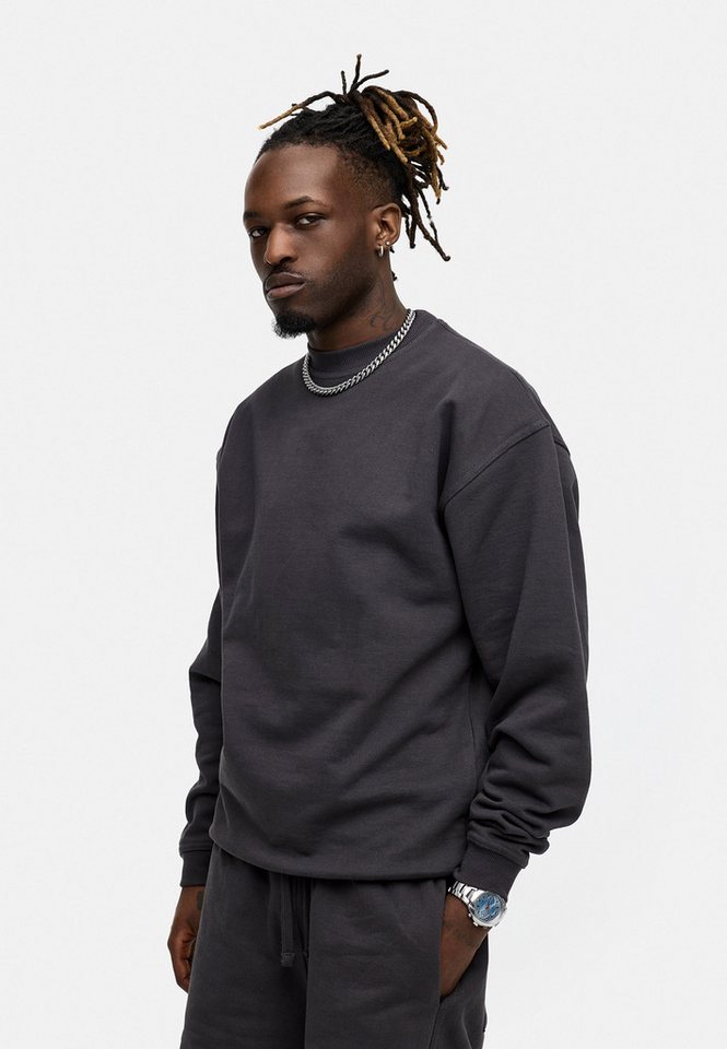 BEHYPE STUDIOS Sweatshirt IM OVERSIZE FIT, CREW-NECK PULLOVER Herren lockerer Rundhals Sweater – Bild 4 von 5