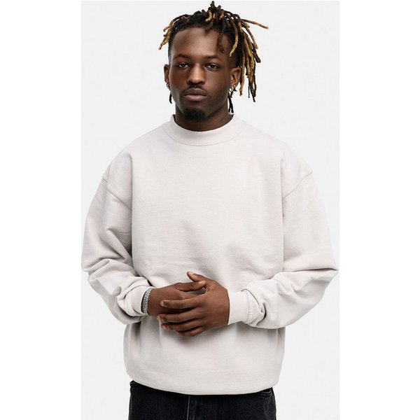 BEHYPE STUDIOS Sweatshirt IM OVERSIZE FIT, CREW-NECK PULLOVER Herren lockerer Rundhals Sweater