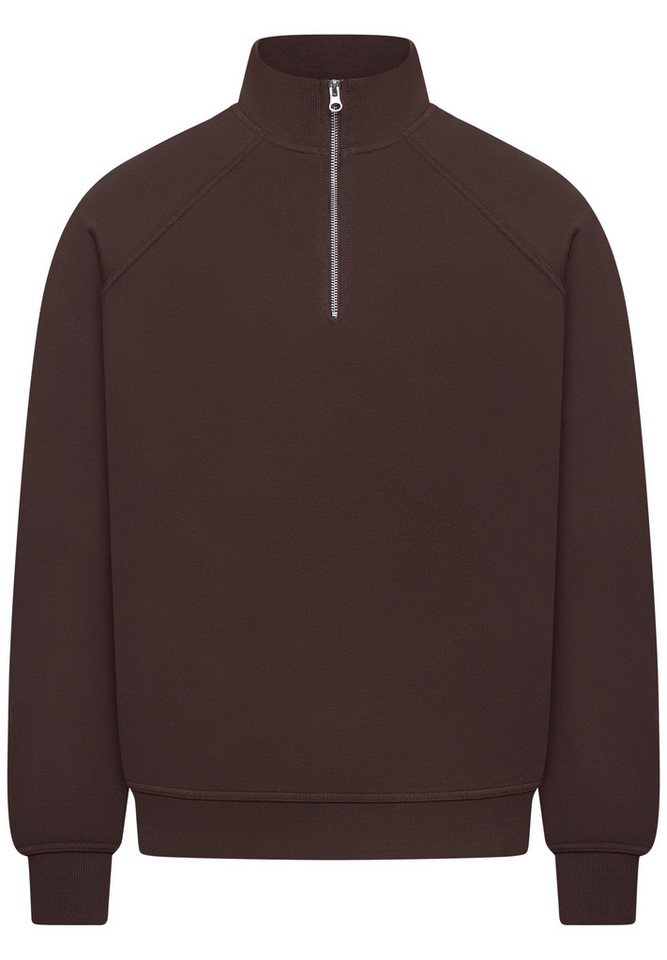 BEHYPE STUDIOS Sweatshirt IM OVERSIZE FIT, HALF-ZIP Herren lockerer Sweater mit Stehkragen – Bild 2 von 5