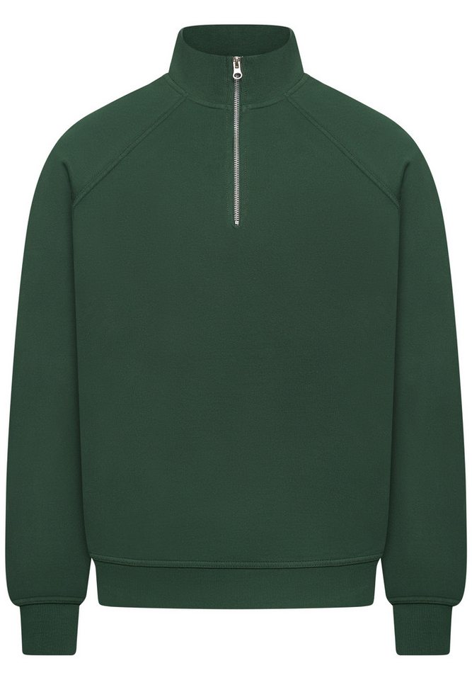 BEHYPE STUDIOS Sweatshirt IM OVERSIZE FIT, HALF-ZIP Herren lockerer Sweater mit Stehkragen – Bild 2 von 5