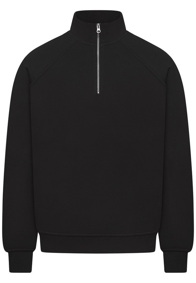 BEHYPE STUDIOS Sweatshirt IM OVERSIZE FIT, HALF-ZIP Herren lockerer Sweater mit Stehkragen – Bild 2 von 5