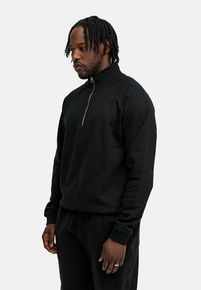BEHYPE STUDIOS Sweatshirt IM OVERSIZE FIT, HALF-ZIP Herren lockerer Sweater mit Stehkragen – Bild 4 von 5