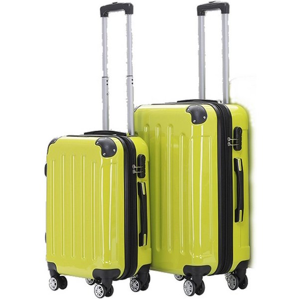 Beibye Kofferset 2-teilig 65 + 55 cm, 4 Doppel-Rollen, Dehnfalte, div. Farben