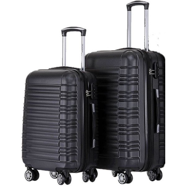Beibye Kofferset - Set 2-teilig 65 + 55 cm, 4 Doppel-Rollen, Dehnfalte, div. Farben