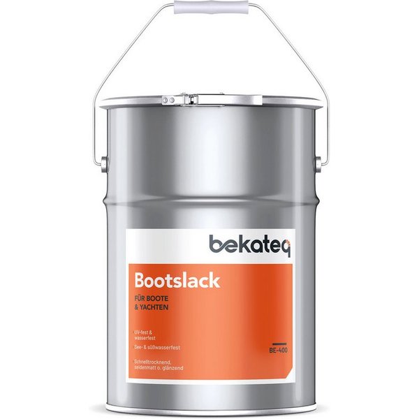 BEKATEQ Holzlack BE-400 Bootslack in seidenmatt oder glänzend, farblos, Yachtlack, Klarlack, Parkettlack, Treppenlack
