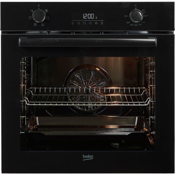 BEKO Backofen b3000 BBIE17300B, mit Teleskopauszug nachrüstbar, Hydrolyse, SteamShine® – Die Dampfreinigung des Backofens