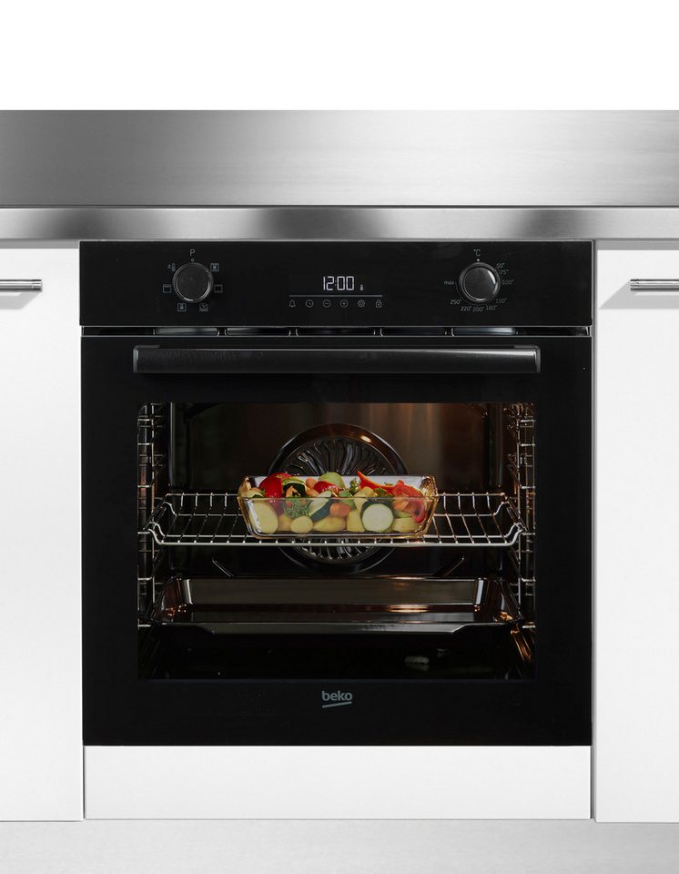 BEKO Backofen b3000 BBIE17300B, mit Teleskopauszug nachrüstbar, Hydrolyse, SteamShine® – Die Dampfreinigung des Backofens – Bild 3 von 5
