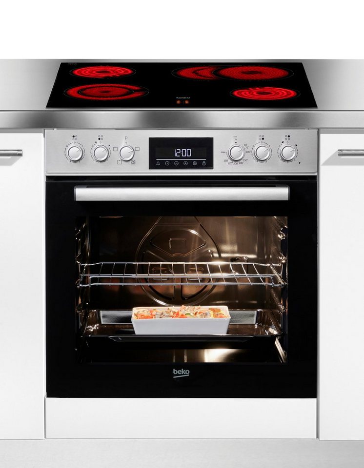 BEKO Elektro-Herd-Set BBUC1132T0X, Hydrolyse, Klassisches Herd-Set mit komfortabler Backofenfunktion – Bild 3 von 5