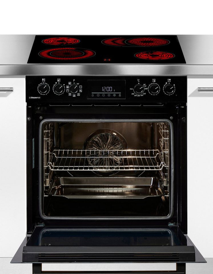 BEKO Elektro-Herd-Set BBUMA1132, mit 1-fach-Teleskopauszug, SteamShine, Knusprige Ergebnisse mit wenig Fett mit der AirFry-Funktion – Bild 2 von 5