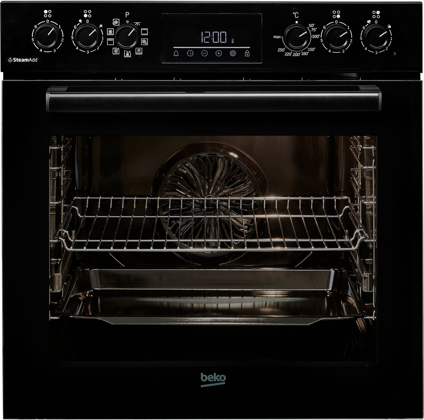 BEKO Elektro-Herd-Set BBUMA1132, mit 1-fach-Teleskopauszug, SteamShine, Knusprige Ergebnisse mit wenig Fett mit der AirFry-Funktion – Bild 4 von 5