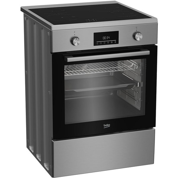 BEKO Induktions-Standherd FBSM69301SXT, Seitengitter: 5-fach