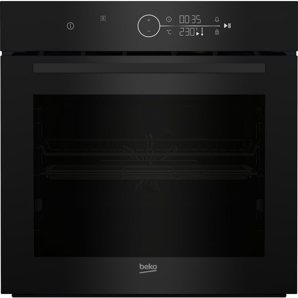 BEKO Pyrolyse Backofen BCBIM17400BMP, mit 1-fach-Teleskopauszug, Pyrolyse-Selbstreinigung, Mit AirFry knusprig frittieren im Ofen – ganz ohne zusätzliches Fett