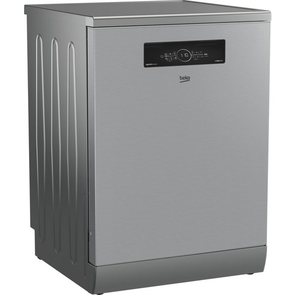 BEKO Standgeschirrspüler BDFN36550XP, 8,9 l, 15 Maßgedecke, Doppelt gut organisiert – inklusive Besteckschublade und Besteckkorb