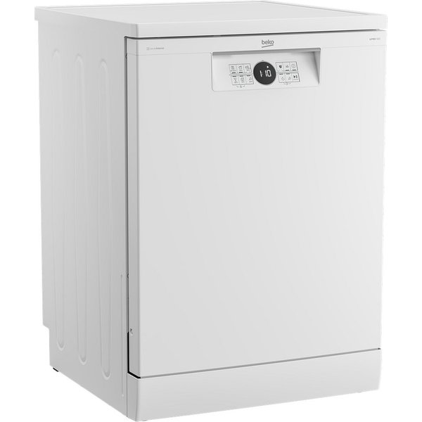 BEKO Standgeschirrspüler Weiß BDFN26441WC, 14 Maßgedecke, Inverter Motor, unterbaufähig, Zeitvorwahl