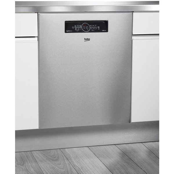 BEKO Unterbaugeschirrspüler BDDN36462XP, 8,5 l, 14 Maßgedecke, Sehr geräuscharm mit einer Lautstärke von bis zu 38 dB