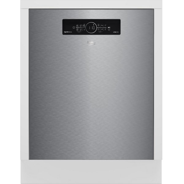 BEKO Unterbaugeschirrspüler BDDN36550XP, 8,9 l, 15 Maßgedecke, Doppelt gut organisiert – inklusive Besteckschublade und Besteckkorb