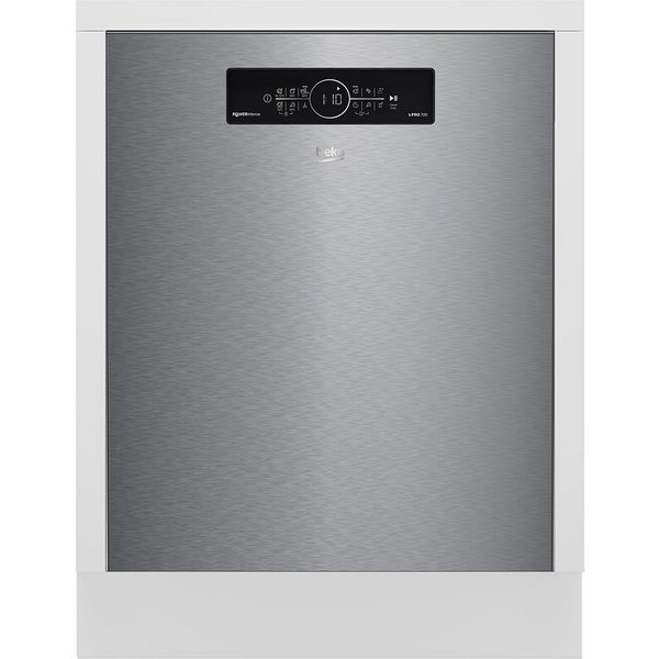 BEKO Unterbaugeschirrspüler BDDN36561XP, 15 Maßgedecke, SilentWash, Tastensperre, Wasserenthärtung: bis 50 dH