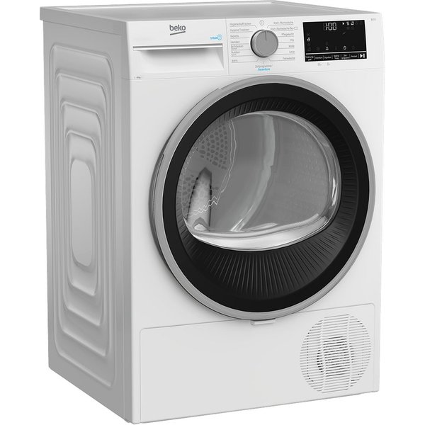 BEKO Wärmepumpentrockner B3T22491, Pro Smart Inverter Motor, Dampffunktion, Aquawave Schontrommel