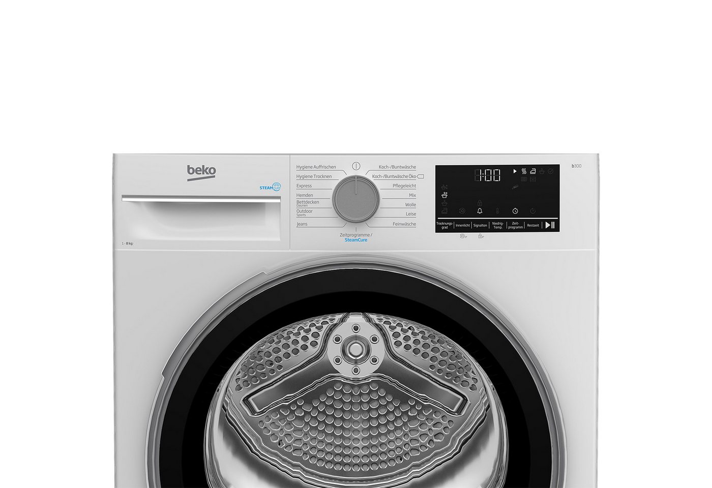 BEKO Wärmepumpentrockner B3T22491, Pro Smart Inverter Motor, Dampffunktion, Aquawave Schontrommel – Bild 4 von 5