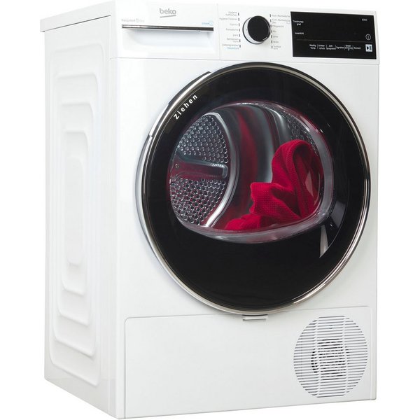 BEKO Wärmepumpentrockner B3T42240S, Leiser Betrieb dank niedriger Luftschallemission von 63 dB