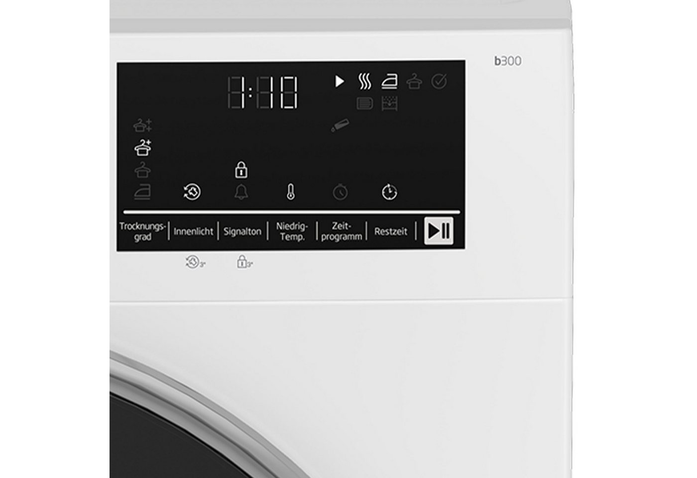 BEKO Wärmepumpentrockner B3T42249S, SteamCure-Dampffunktion für schonende Pflege und Frische – Bild 5 von 5