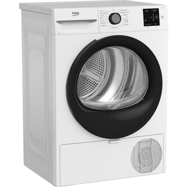 BEKO Wärmepumpentrockner BM3T38220X, Wärmepumpentechnologie: energiesparend trocknen – 8 kg