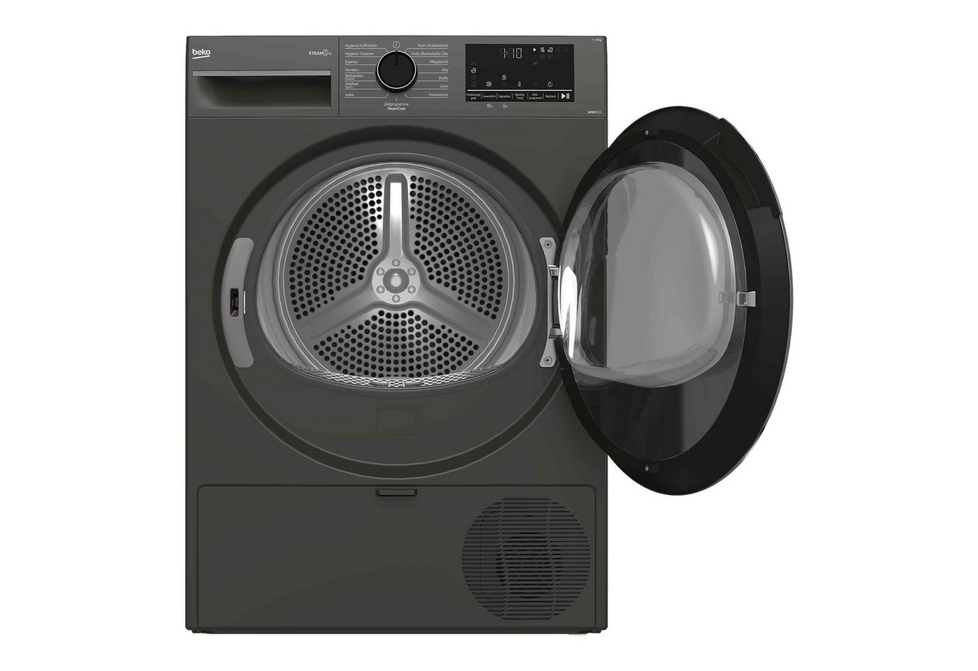 BEKO Wärmepumpentrockner BMG5TD6821R, Trommelinnenbeleuchtung, Knitterschutz, Reversierende Trommel – Bild 3 von 5