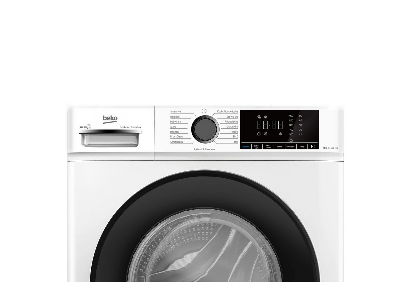 BEKO Waschmaschine BM3WFOE741PSA, 7 kg, 1400 U/min, SteamCure, AddXtra-Nachlegefunktion, Kindersicherung – Bild 3 von 5